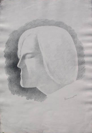 Edith Craig daughterof Ellen Terry.Lithograph.Signed by artist