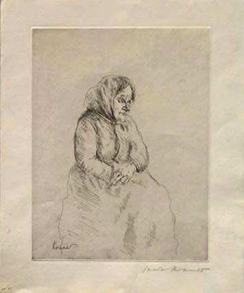 artist's mother,verified by sarah kramer.print signed